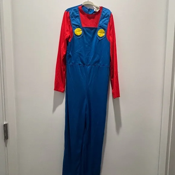 Super Mario Kids Costume - Blue and Red - Picture 2 of 6